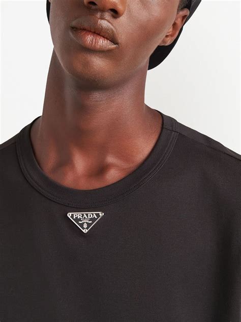 prada logo tee|Prada long sleeve shirt.